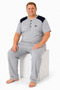 Men's High Quality Short-Sleeved Plus Size Pajama Set 19497 - 3