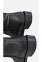 Talisman Genuine Leather Short Heel Zipperless Long Women's Boots - Black Leather - 7