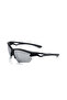 Runner Gray Wraparound Runner Polarized Unisex Sports Sunglasses with Mirror Lenses