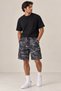 Camouflage Patterned Cargo Pocket Shorts - 2