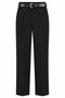 Belted Single Pleat Double Leg Pants