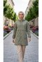 Hooded Zippered Trench Coat - 8