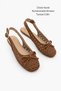 Women's Mesh Hand-Knitted Strappy Mary Jane Daily Ballet Flats Malinda Tan Straw