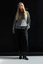 7021 Women's Crew Neck Oversize Basic Premium Knitwear Sweater Anthracite - 2
