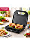 Grill Sandwich Maker, Toast, Waffle, Griddle, Iron Panini Press Slice, Non Stick Multifunctional Plates for Grilling and Toasting, 700-800 Watt, Black Stainless Steel - 2