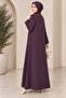 Plus Size Honeycomb Fabric Ferace Daily Stylish Loose Cut Islamic Clothing Ferace - 5