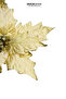 Christmas Ornament Ponsetya Gold Edged Glitter Gold 30 cm - 4