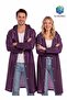 Unisex Purple Eva Fabric Water Windproof Raincoat