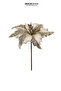 Christmas Ornament Ponsetya Glitter Champagne 32 cm - 2