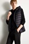 Water Repellent Slim Fit Hooded Vest N4652Az21Au - 4