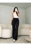 Soft Touch Soft Textured Modal High Waist Flexible Wide Leg Pants - 2