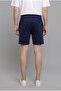 Relax Fit Elastic Lace-Up Waist Shorts with Text Detail I3699Ax26Hs - 3