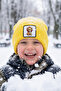 Yellow Children's Beret with Lion Logo - 3