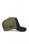 Black-Khaki Trucker Hat with Lion Logo - 2