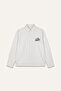 Boxy Fit Striped Long Sleeve Gray Shirt I3028Ax26Hs - 7