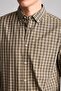 100% Cotton Regular Fit Polo Collar Poplin Checkered Long Sleeve Shirt H4806Ax26Au - 4