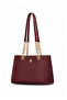 Burgundy Women's Shoulder Bag Us26597 - 3
