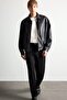 Oversize Shirt Collar Leather Look Zippered Coat G0193Ax25Wn - 2