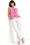 Mixray Ruffled Front Lace-Up Blouse - 4