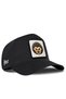 Black Baseball Cap with Hedgehog Logo