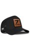 Size 7 Cordura Black Trucker Hat with Logo