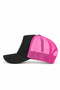 Different Wrong Logo Cordura Black-Pink Trucker Hat - 3