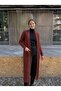 Standard Size Long Knitted Fiber Women's Jacket - 2