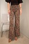 Premium Floral Patterned Trousers - Bordo - 7