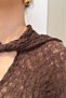 Premium New Season Stretch Fabric Blouse - Brown - 5