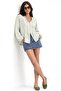 Mixray Lace-Up Collar Loose Long Sleeve Shirt - 2