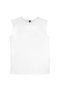 Plain, Unprinted Basic White Cut-Off Sleeve | Sleeveless T-Shirt | Athlete - 2