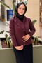 Mercerized Cardigan with Detachable Shawl Accessory - 2