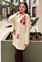 Colorful Floral Embroidered Knitwear Tunic - 2