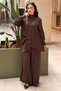 Random Jakar Patterned Shirt and Pants Set