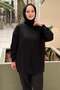 Crochet Knitwear Knitted Detailed Mercerized Tunic