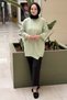 Crochet Knitwear Knitted Detailed Mercerized Tunic - 3