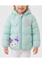 Girl's Winter Autumn Kuromi Lighted Puffer Jacket - 3
