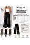 Gabardine Slim Belted Elastic Waist Trousers - 6