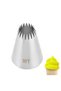 Cream squeeze star tip open 18 teeth 35x21x51 mm stainless steel pastry decorating tip - 2