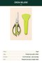 Multi-Purpose Kitchen Scissors Green Stainless Steel Meat and Chicken Cutting Scissors with Sheath - 3