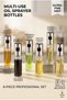 Oil Sprayer for Cooking, 100ml Olive Oil Mister Spray Bottle, Glass, Portion Control for Air Fryer, BBQ, Baking, Grilling