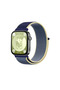 Huawei Fit 4 Mesh Hook and Loop Strap - Yellow-Navy Blue
