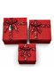 3Pcs D.Quadrilateral Striped Mix Color Cardboard Gift Box with Ribbon 22.5X15.5-20.5X13.5-18.5X11.5Cm - 4