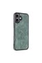 غطاء جلد أراس لـ Apple iPhone 16 Plus - أخضر داكن - 2