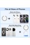 Magnetic Phone Ring Holder and Kickstand,Compatible with MagSafe iPhone 16/15/14/13/12 and Samsung,360° Rotatable Dual-Sided Grip for Gym and Car Mount - 5