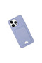 Apple iPhone 14 Pro Case Kelvin Silicone with Business Card Holder - Lilac - 2