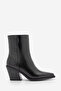 Women's Cowboy Pointed Toe Western Boots Forne Black - 3