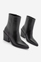 Women's Cowboy Pointed Toe Western Boots Forne Black