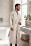 100% Cotton Soft Pique Kimono Boxed Men's Bathrobe