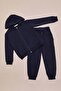 Hooded Zippered Unisex Kids Tracksuit Set - 4